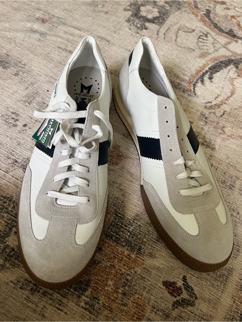 MEPHISTO MEN’S ELYO SNEAKERS IN THE COLOR WAY SIZE US 13 nwt